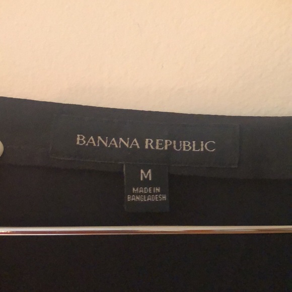 Banana Republic, shear black medium size, bell sleeve top - Picture 2 of 4